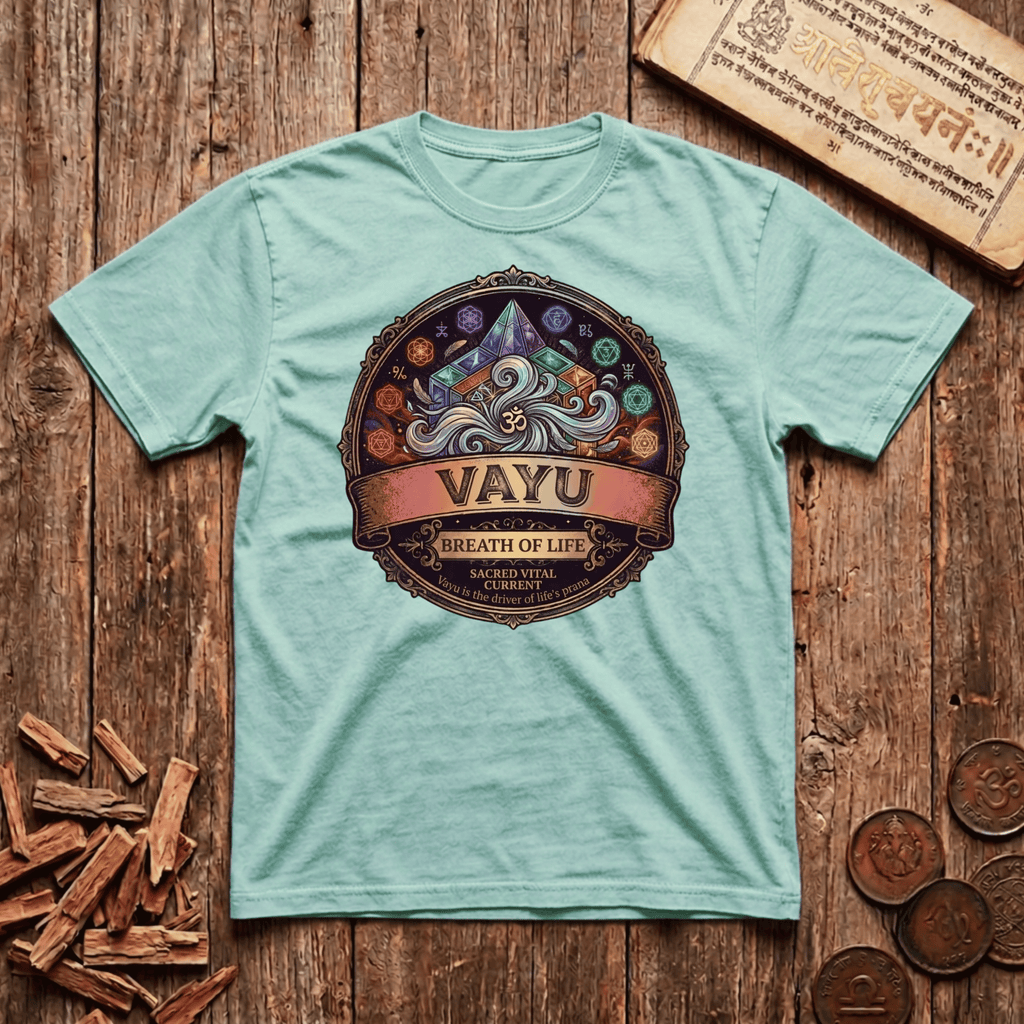 Vayu — Breath of Life - Retro Emblem - T-Shirt