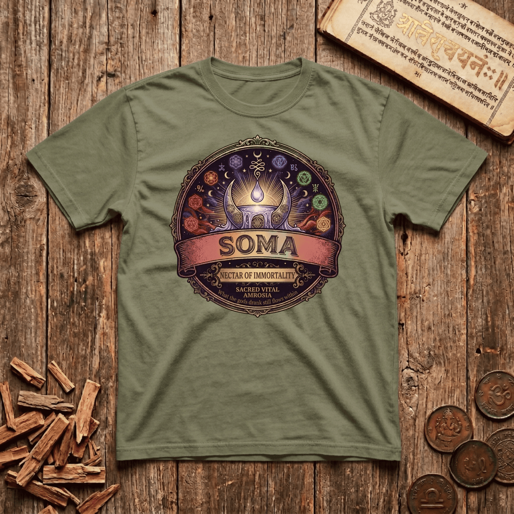 Soma — Nectar of Immortality - Retro Emblem - T-Shirt