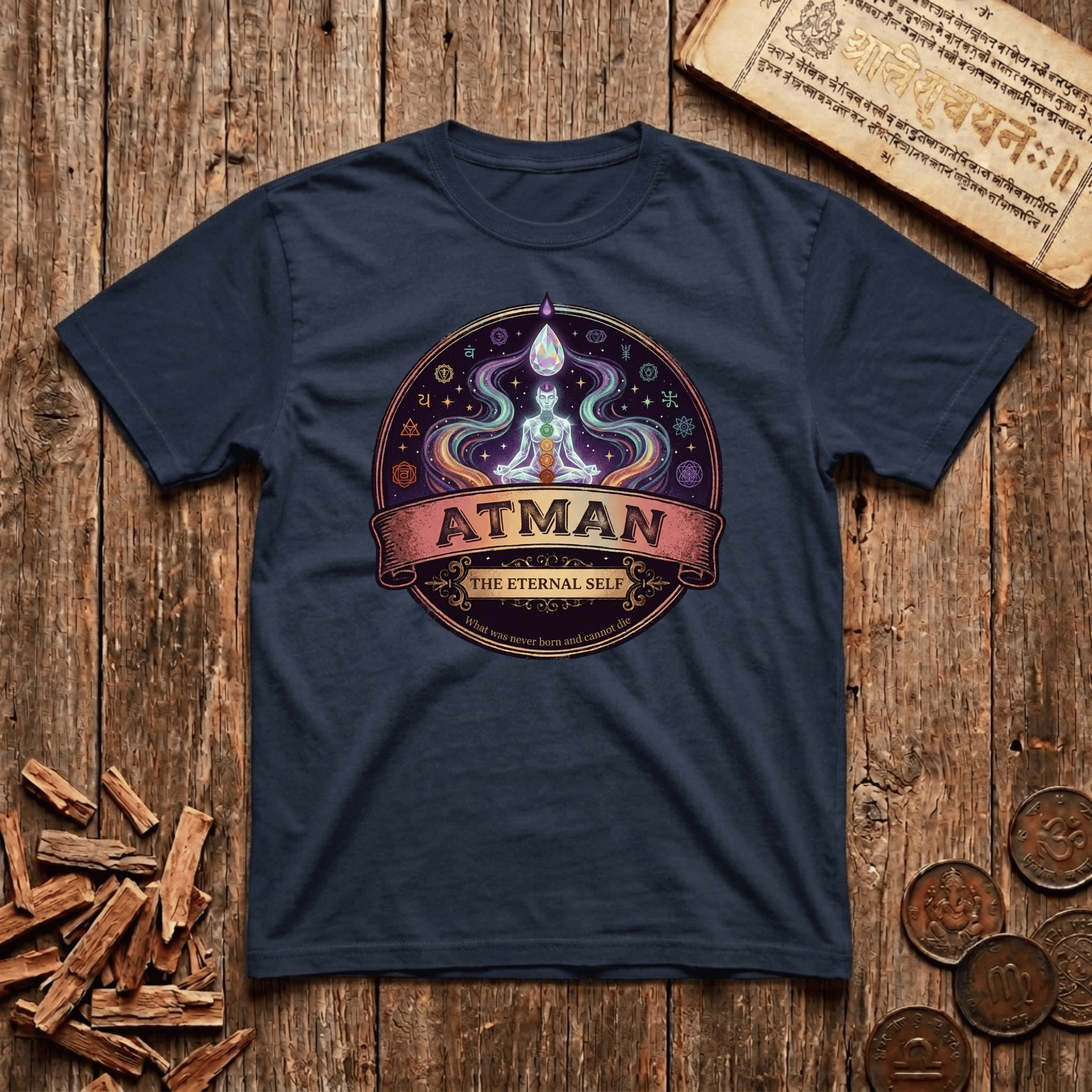 Atman — The Eternal Self - Retro Emblem - T-Shirt