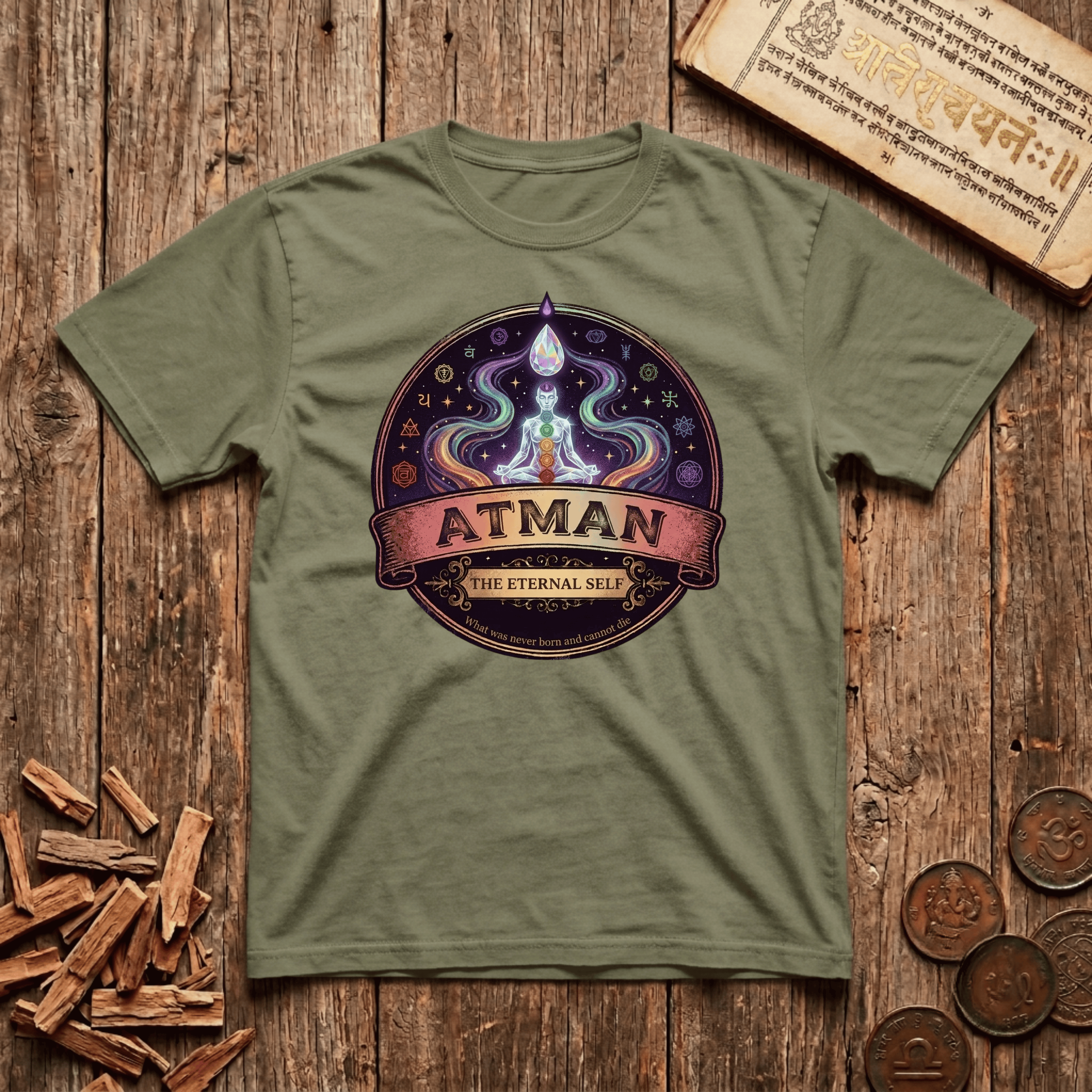 Atman — The Eternal Self - Retro Emblem - T-Shirt