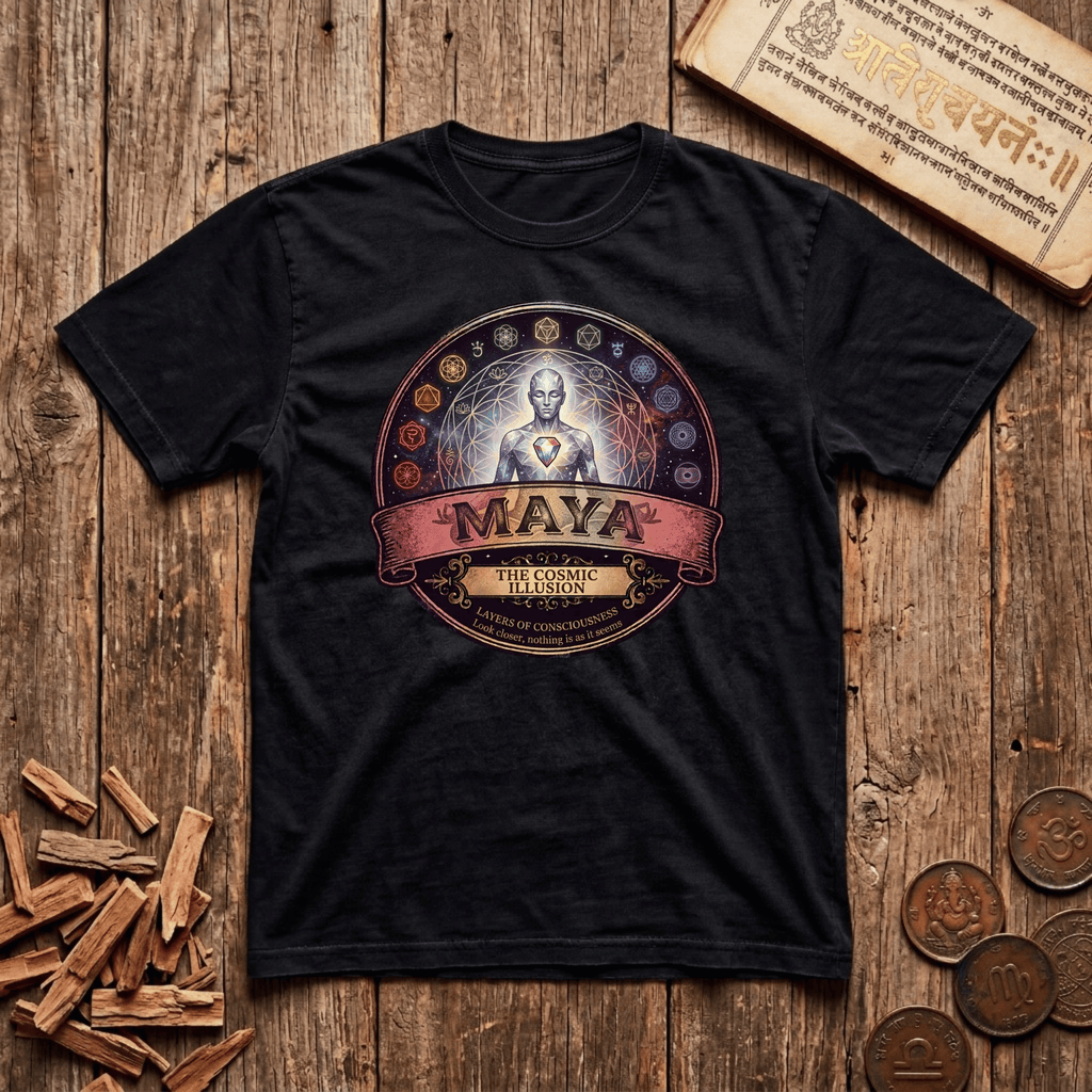 Maya — Cosmic Illusion - Retro Emblem - T-Shirt