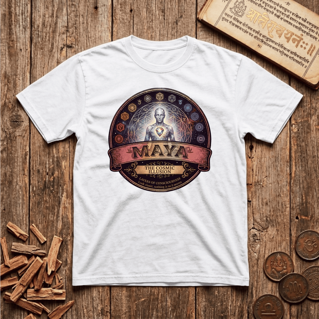 Maya — Cosmic Illusion - Retro Emblem - T-Shirt