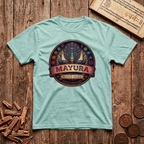 Mayura — The Sacred Peacock - Retro Emblem - T-Shirt