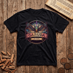 Garuda — The Celestial Eagle - Retro Emblem - T-Shirt