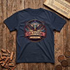 Garuda — The Celestial Eagle - Retro Emblem - T-Shirt