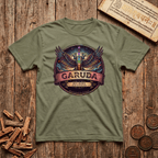 Garuda — The Celestial Eagle - Retro Emblem - T-Shirt