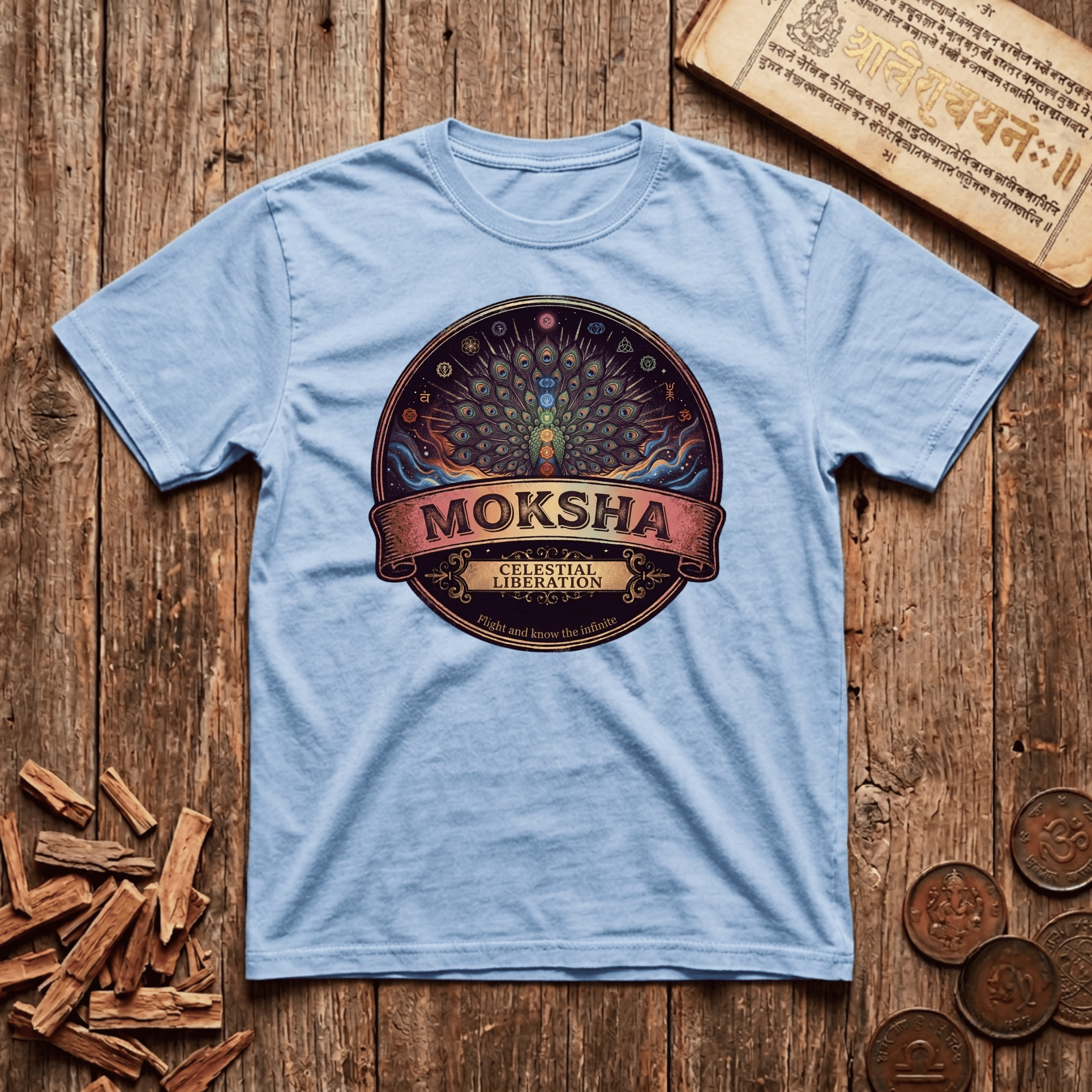 Moksha - Liberation - Retro Emblem - T-Shirt