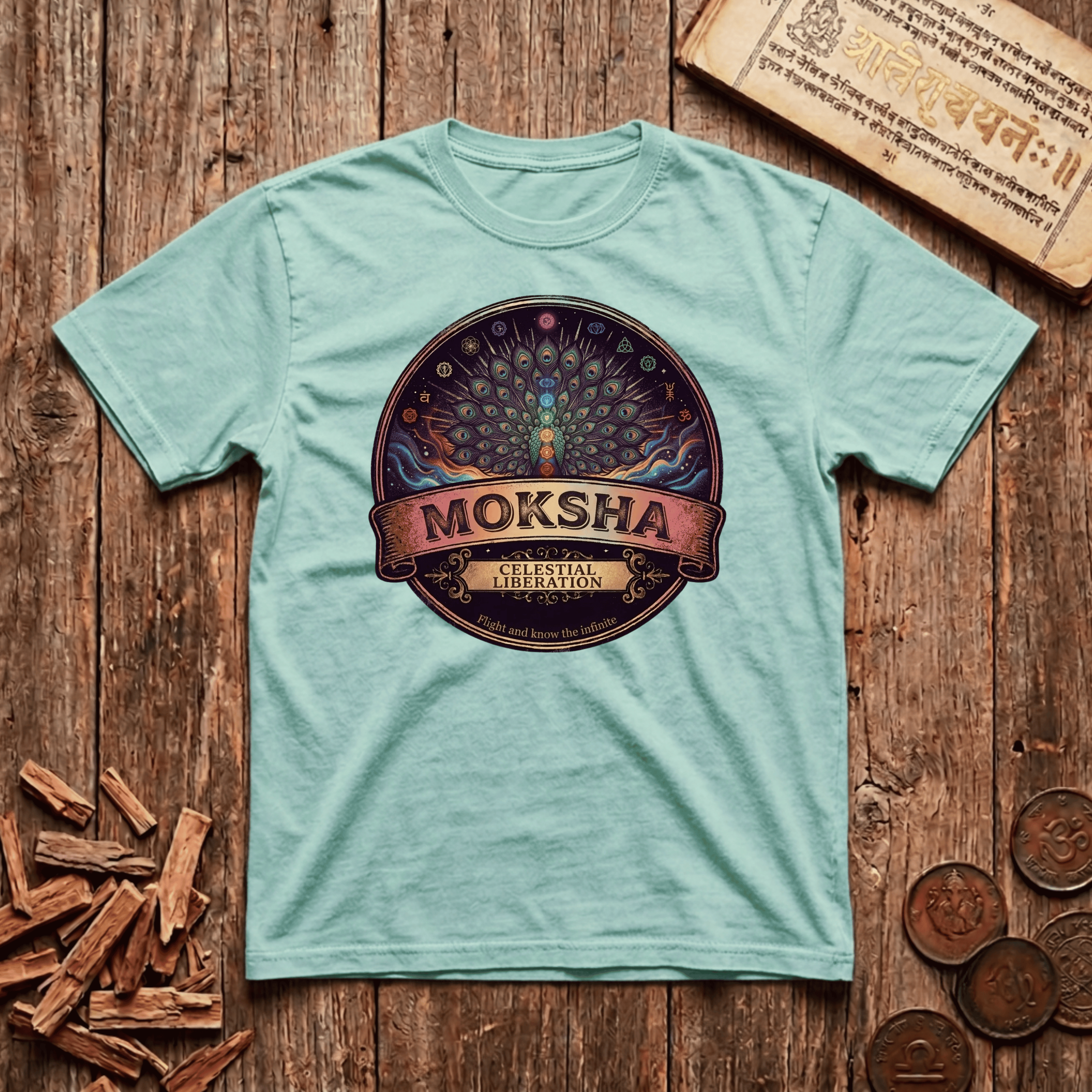 Moksha - Liberation - Retro Emblem - T-Shirt
