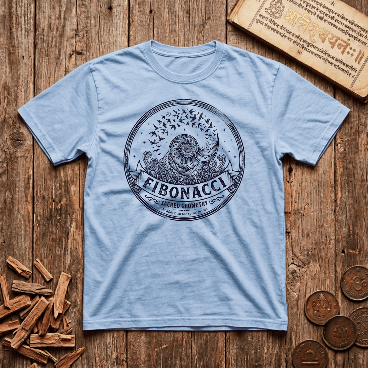 Fibonacci Spiral - T-Shirt