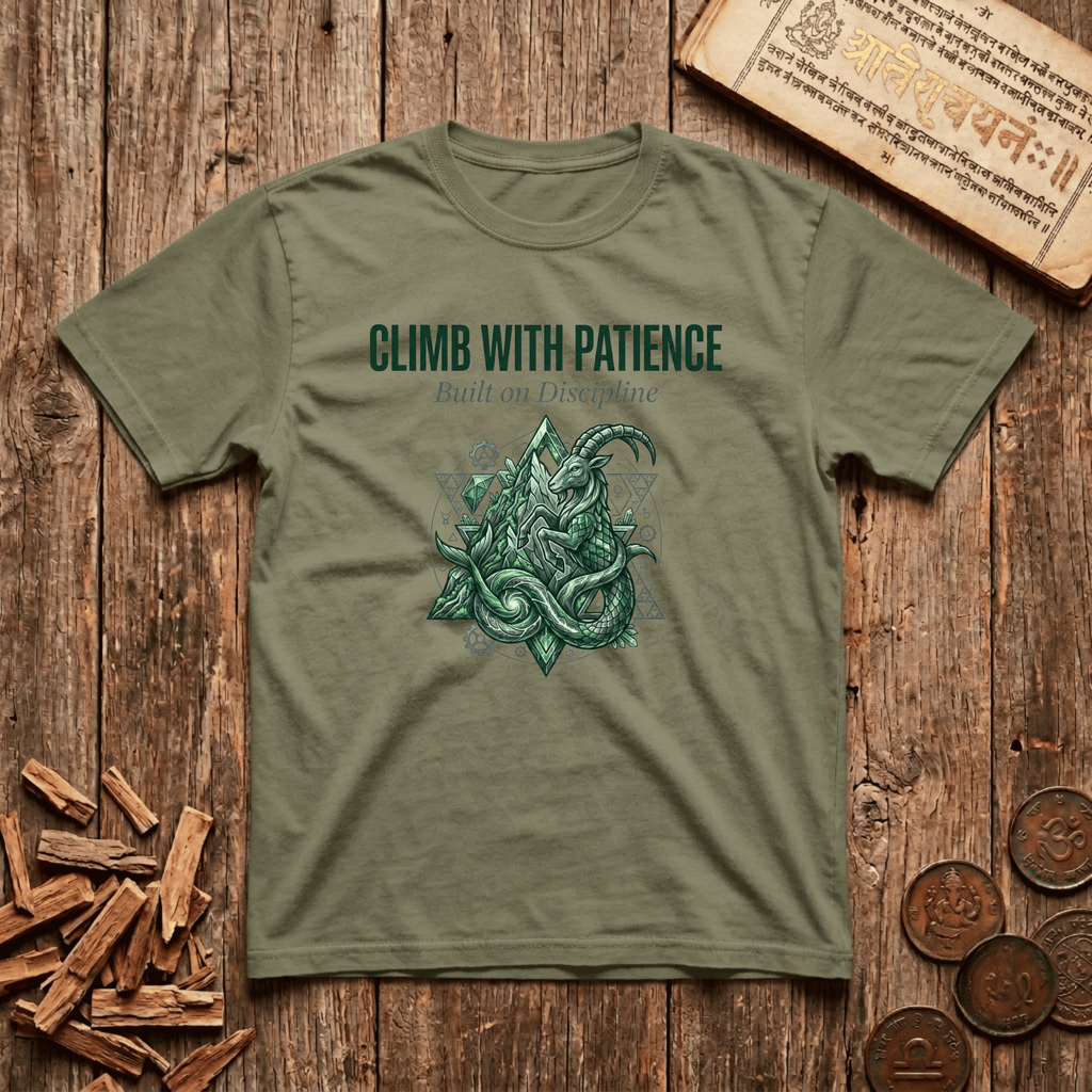 Capricorn - Climb With Patience - T-Shirt