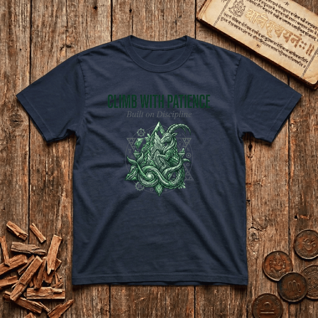 Capricorn - Climb With Patience - T-Shirt