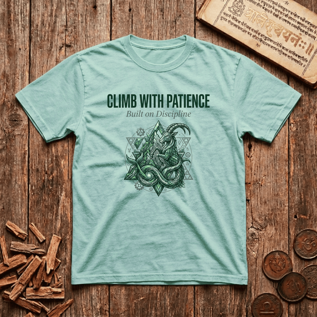Capricorn - Climb With Patience - T-Shirt