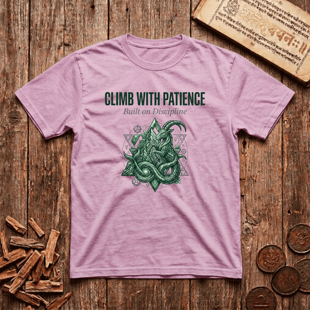 Capricorn - Climb With Patience - T-Shirt