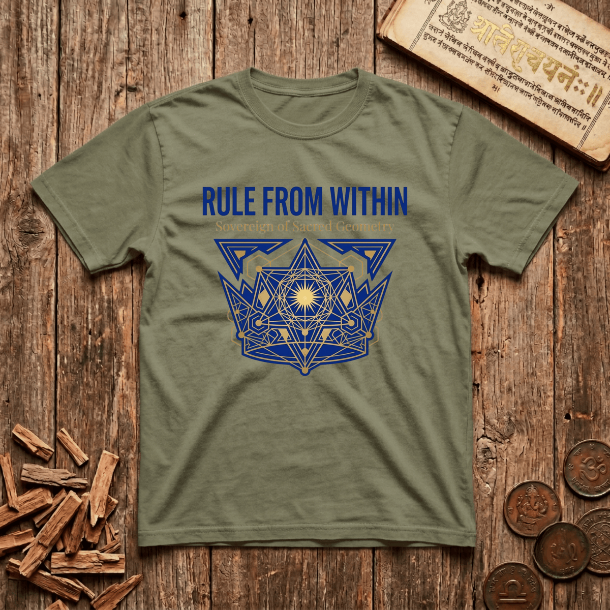 King of Sacred Geometry - Rule From Within - T-Shirt