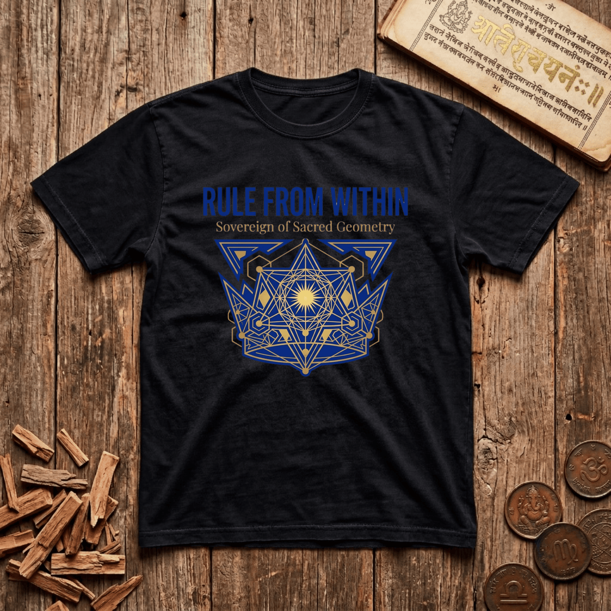 King of Sacred Geometry - Rule From Within - T-Shirt