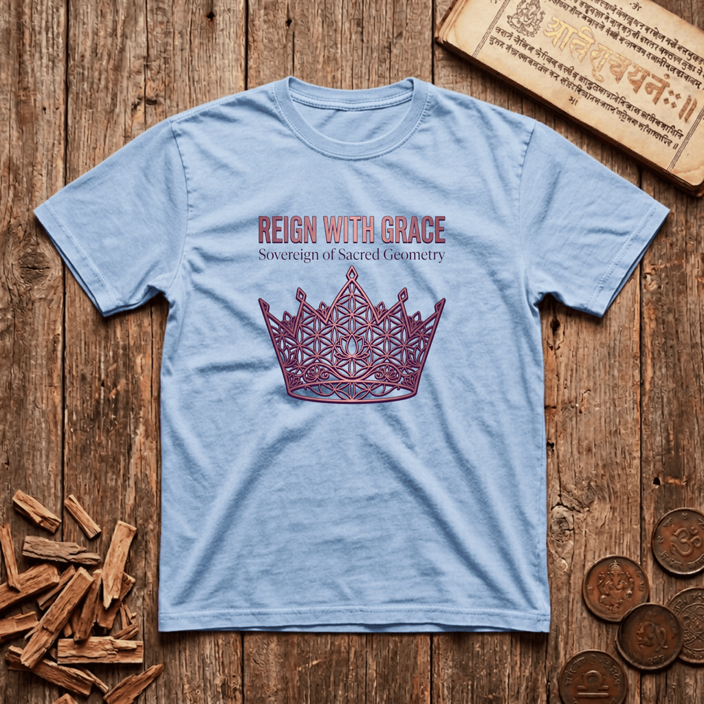 Queen of Sacred Geometry - Reign With Grace - T-Shirt