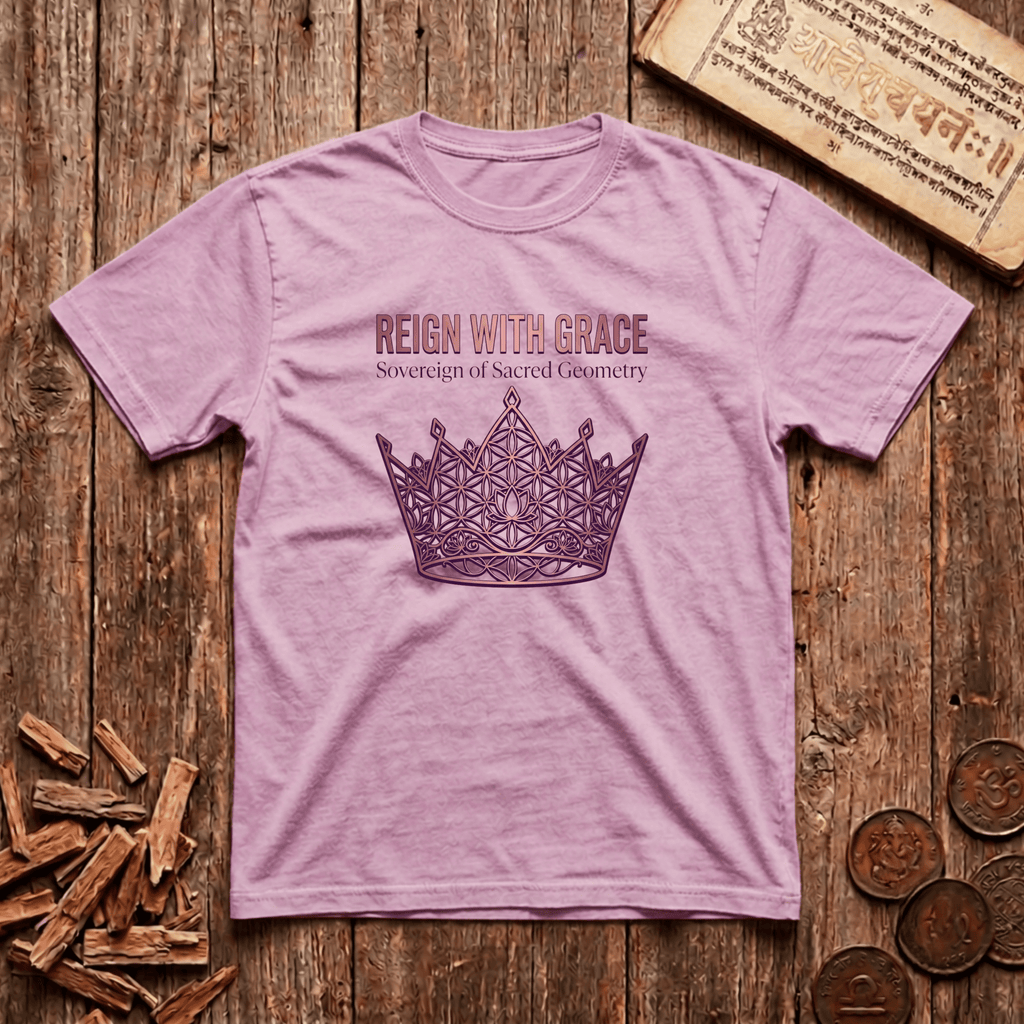 Queen of Sacred Geometry - Reign With Grace - T-Shirt