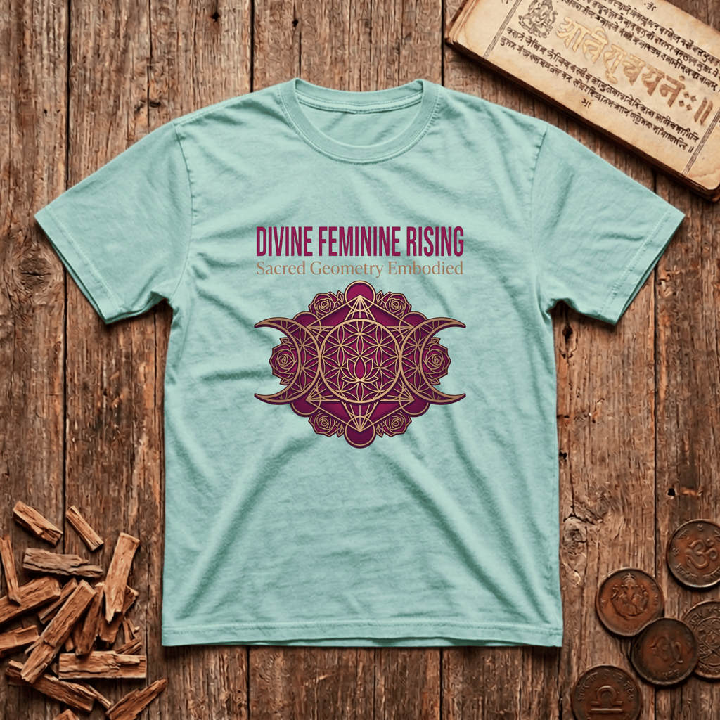 Goddess of Sacred Geometry - Divine Feminine Rising - T-Shirt