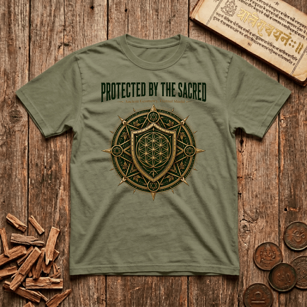 Guardian of Sacred Geometry - Protected By The Sacred - T-Shirt