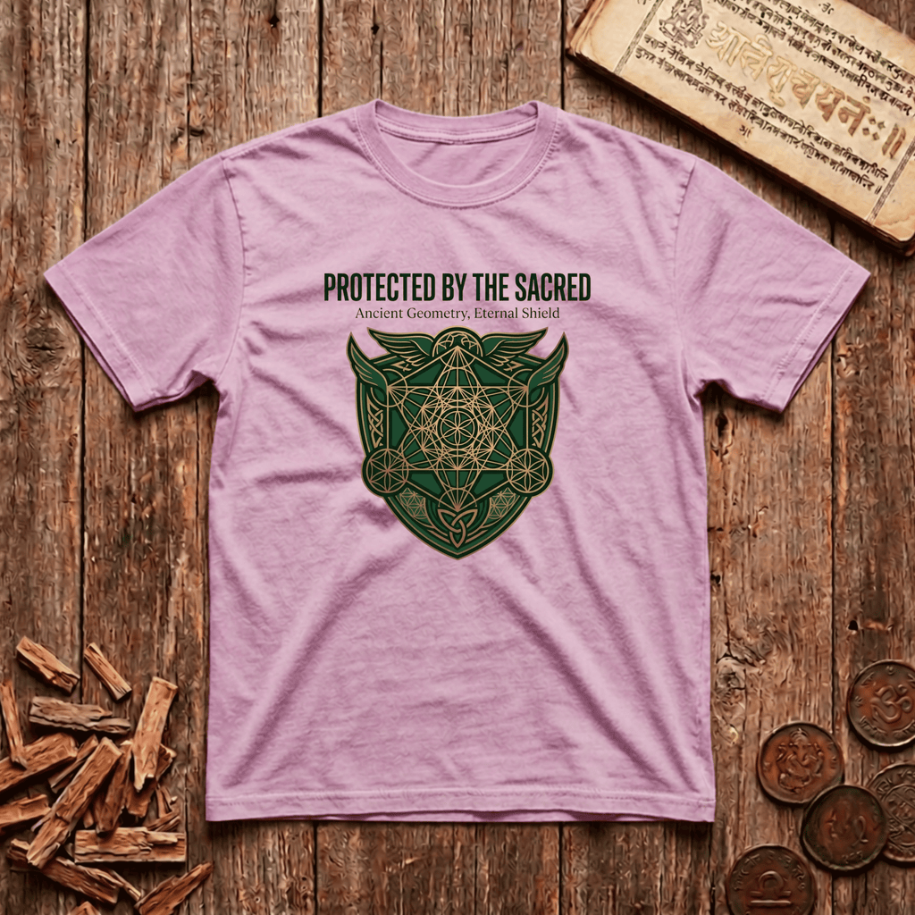 Guardian of Sacred Geometry - Ancient Geometry, Eternal Shield - T-Shirt