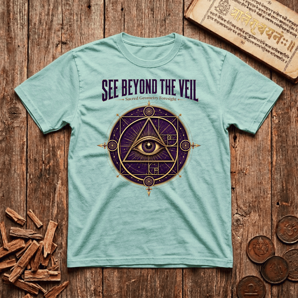 Oracle of Sacred Geometry - See Beyond The Veil - T-Shirt