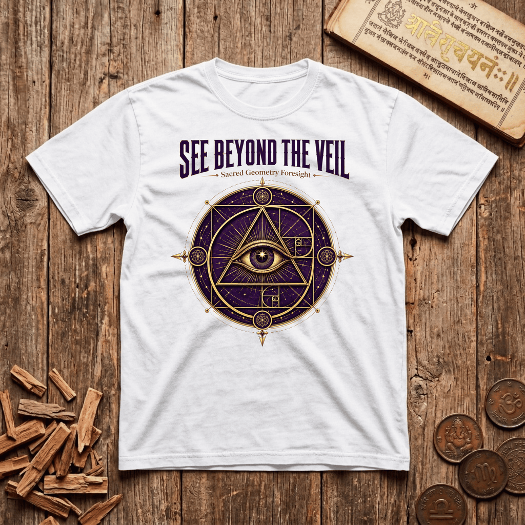 Oracle of Sacred Geometry - See Beyond The Veil - T-Shirt