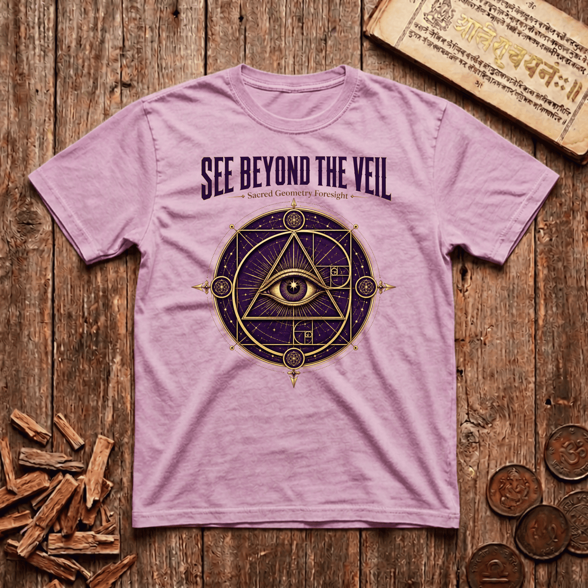 Oracle of Sacred Geometry - See Beyond The Veil - T-Shirt