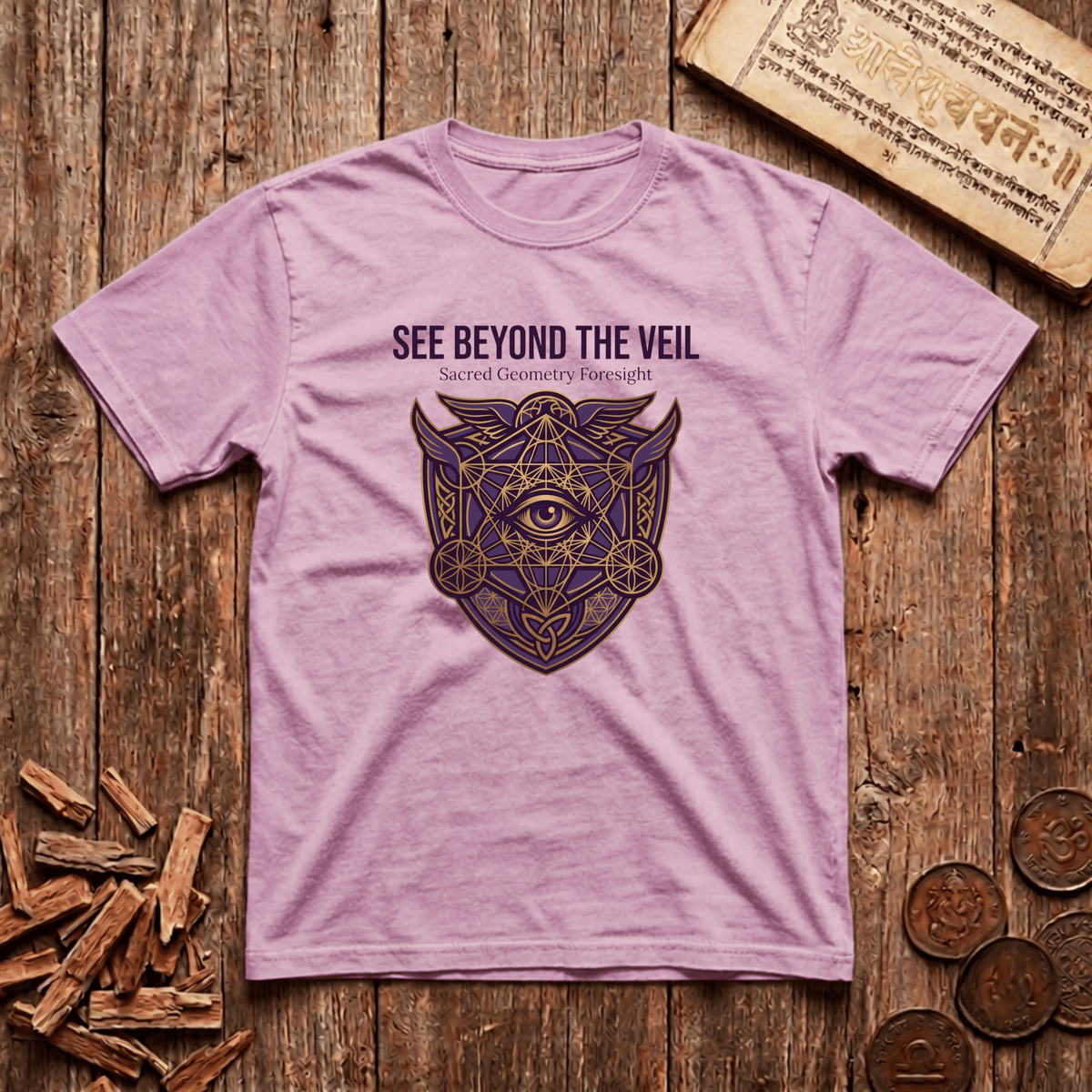 Oracle of Sacred Geometry - Sacred Geometry Foresight - T-Shirt