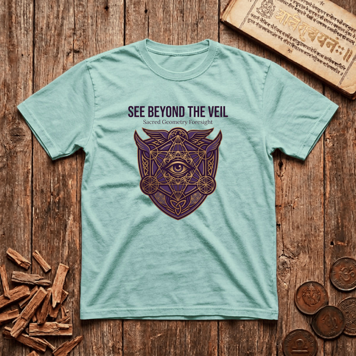 Oracle of Sacred Geometry - Sacred Geometry Foresight - T-Shirt