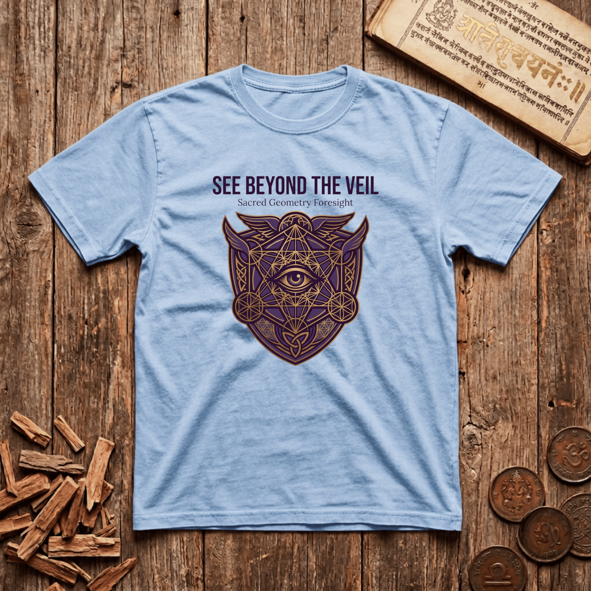 Oracle of Sacred Geometry - Sacred Geometry Foresight - T-Shirt