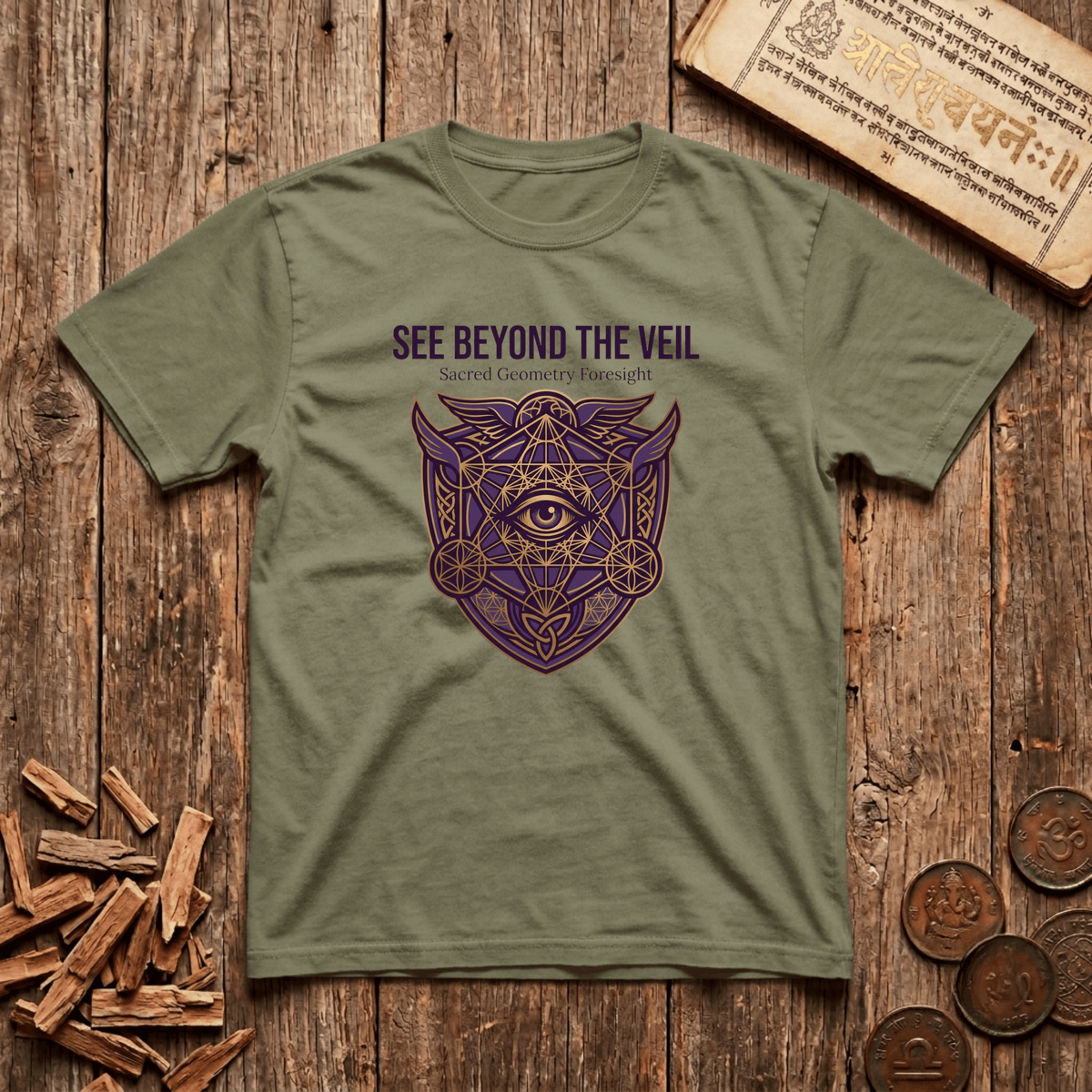Oracle of Sacred Geometry - Sacred Geometry Foresight - T-Shirt