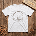 Fibonacci Spiral - Geometry - T-Shirt