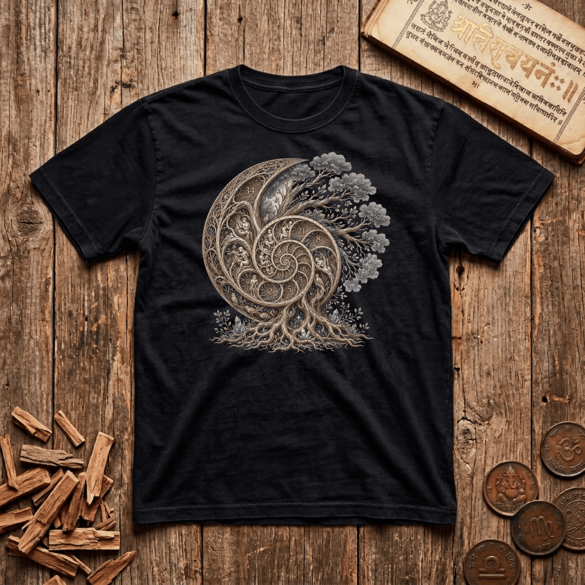 The Fibonacci Tree of Life - T-Shirt