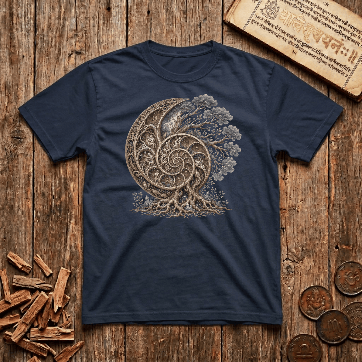 The Fibonacci Tree of Life - T-Shirt