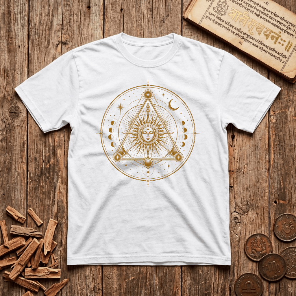 Sri Yantra - Where the goddess meets geometry - T-Shirt