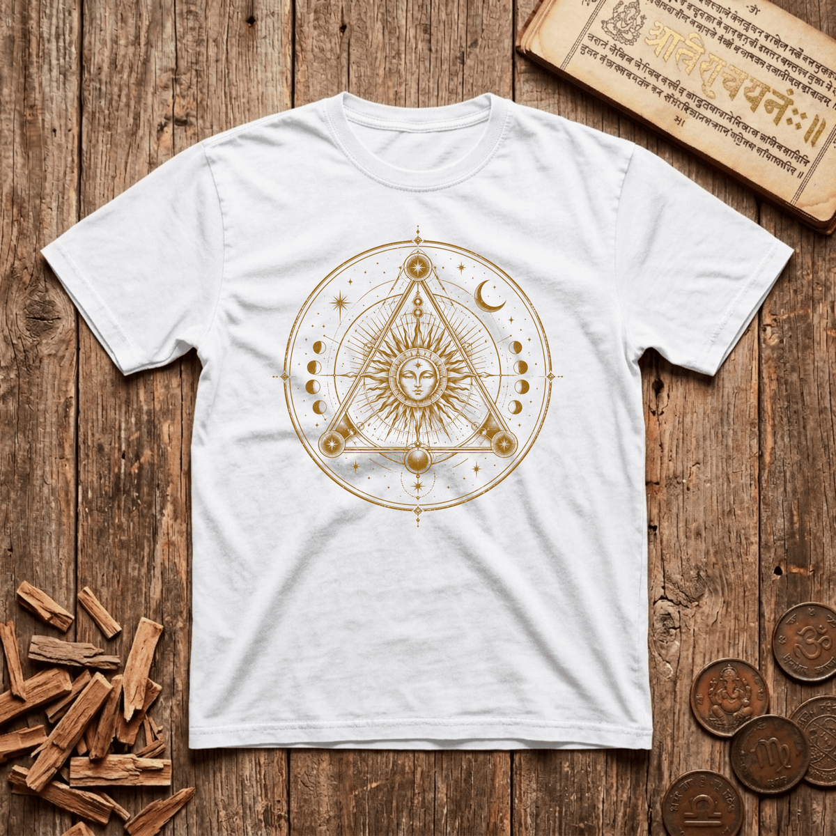 Sri Yantra - Where the goddess meets geometry - T-Shirt