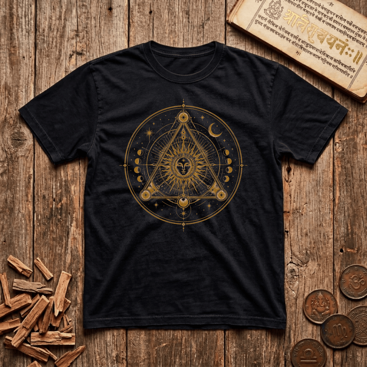 Sri Yantra - Where the goddess meets geometry - T-Shirt