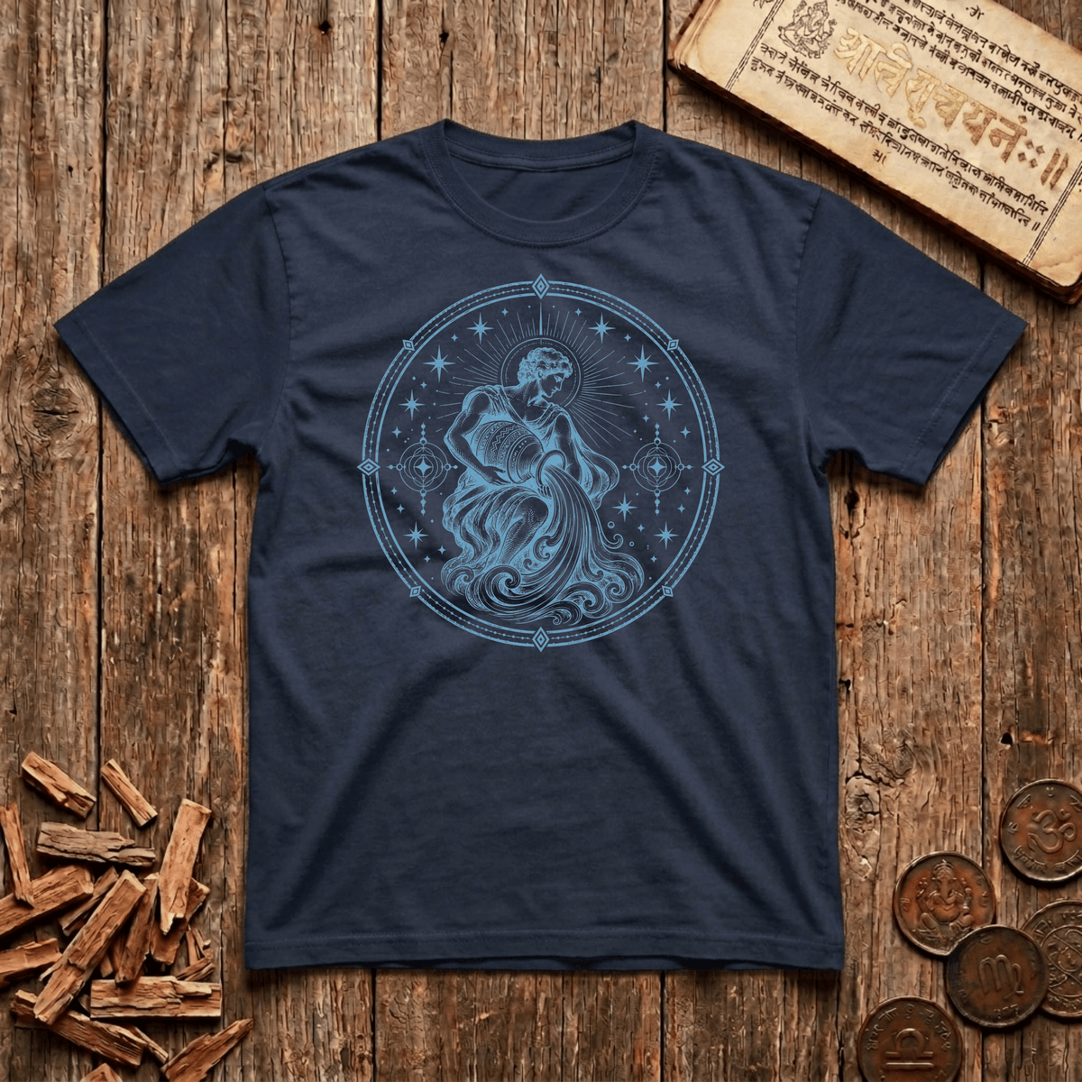 Aquarius — Think Different. Live Free - T-Shirt