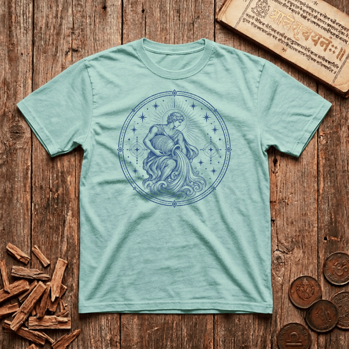 Aquarius — Think Different. Live Free - T-Shirt