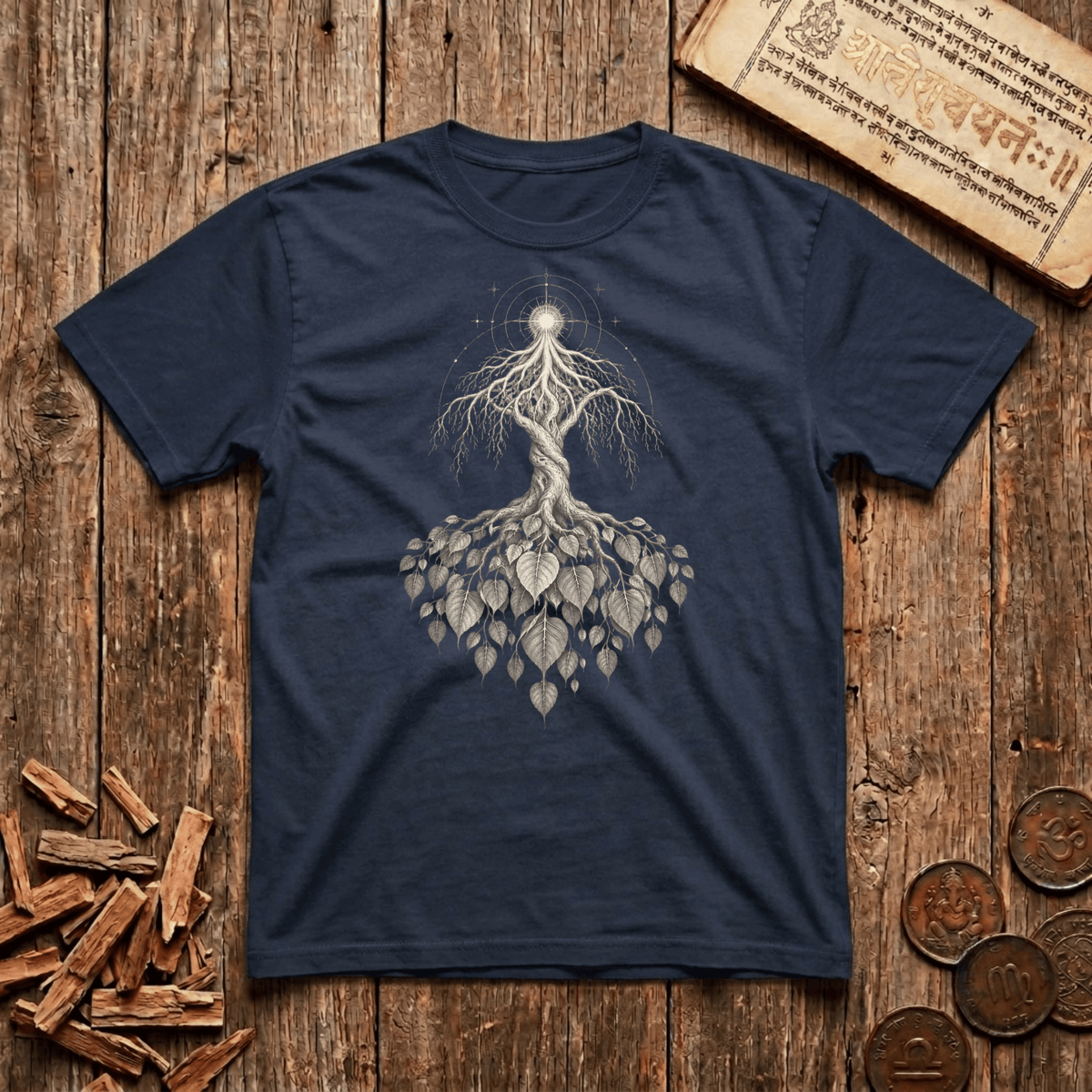 Roots Above — Aśvattha Tree - T-Shirt