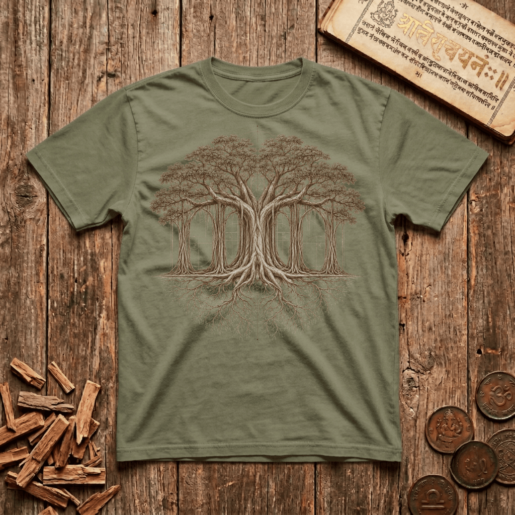 The Banyan Cathedral — Tree of Consciousness - T-Shirt