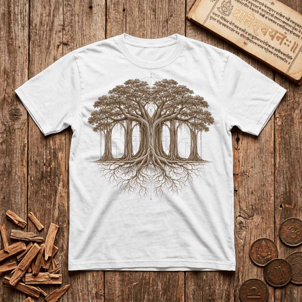The Banyan Cathedral — Tree of Consciousness - T-Shirt
