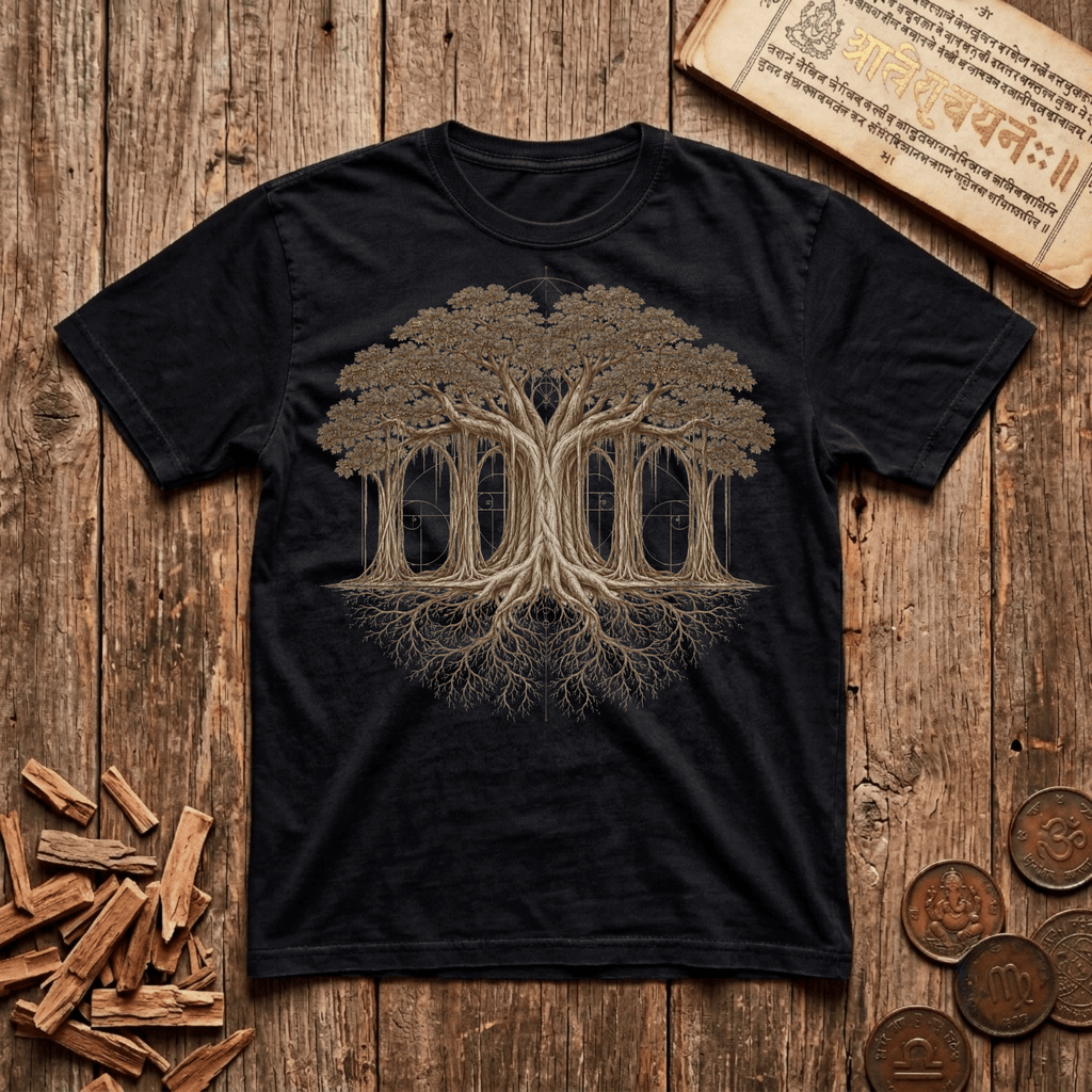 The Banyan Cathedral — Tree of Consciousness - T-Shirt