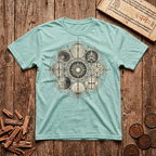Ninefold Orbit — Navagraha Mandala - T-Shirt