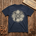 Ninefold Orbit — Navagraha Mandala - T-Shirt