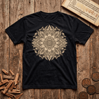 The Living Mandala — Nature's Geometry - T-Shirt