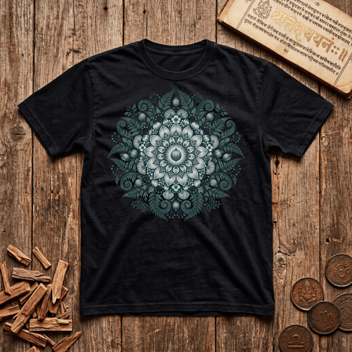 Temple Sky Mandala — Sacred Astronomy - T-Shirt