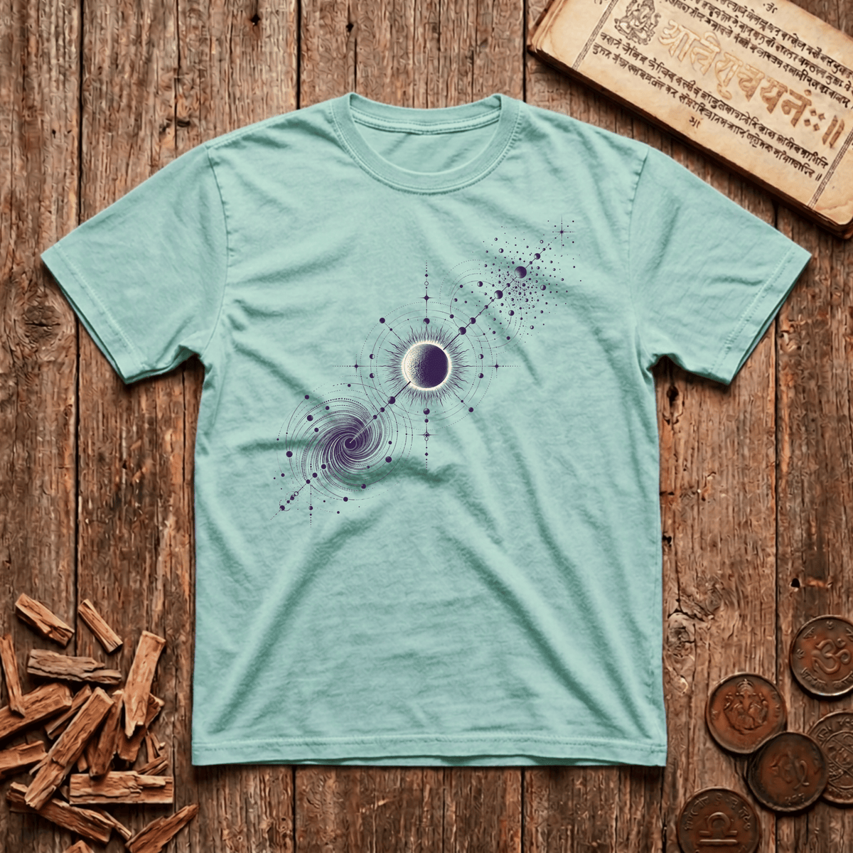 Rahu & Ketu — The Eclipse Axis - T-Shirt