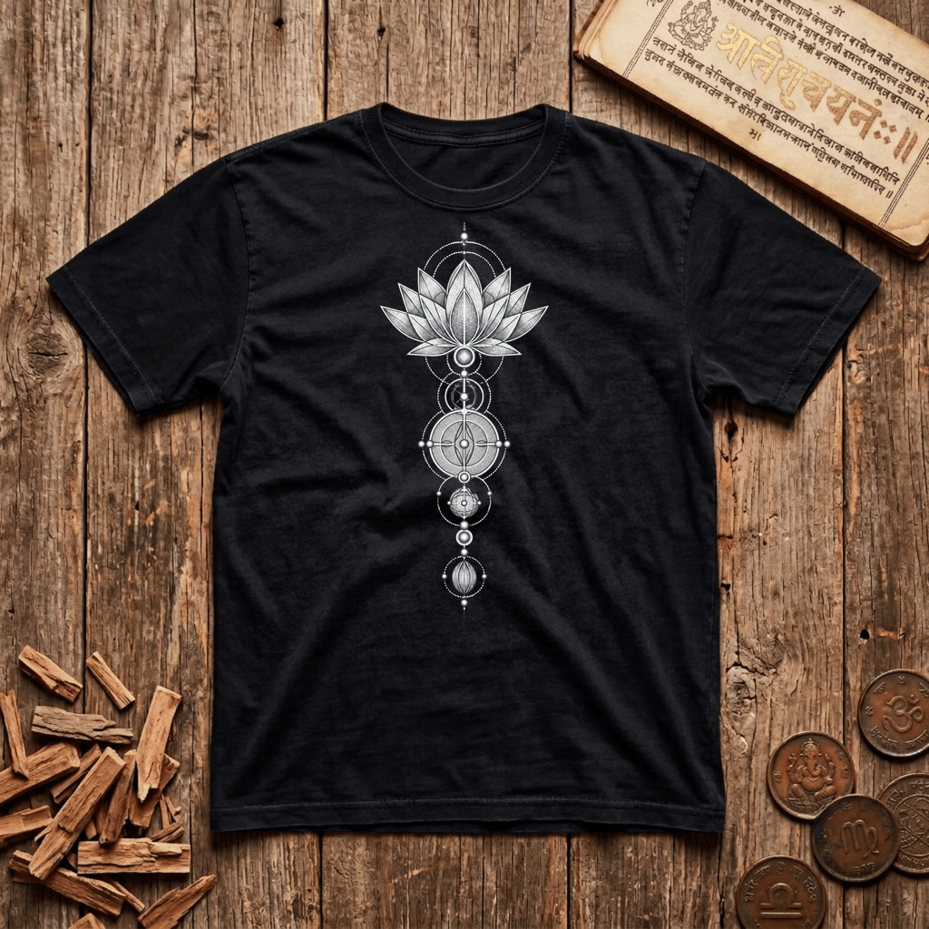 Seed to Lotus - Vertical Becoming - T-Shirt