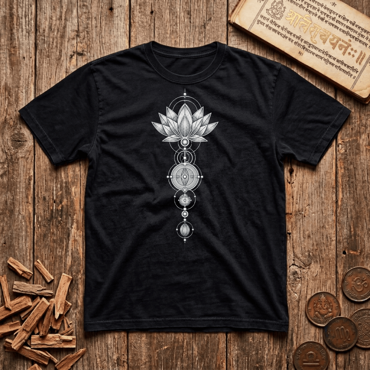 Seed to Lotus - Vertical Becoming - T-Shirt